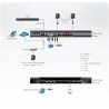  1-Local/2-Remote Access 16-Port Cat 5 KVM over IP Switch with Virtual Media