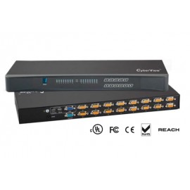 KVM Switch 16-port Combo DB-15