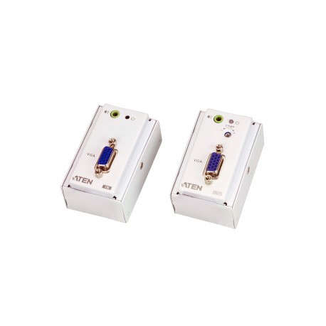 VGA/Audio Cat 5 Extender with MK Wall Plate (1280 x 1024 @150 m)