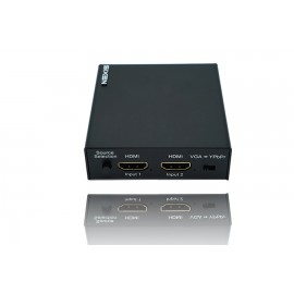 2 to 1 HDMI to VGA/YPbPr Conveter