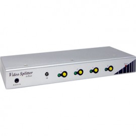 4-Port Video Splitter with output switch on/off