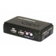 2-Port VGA USB Slim KVM Switch w/ Audio & Mic