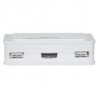 2-Port HDMI USB Cable KVM Switch w/ Audio & Mic
