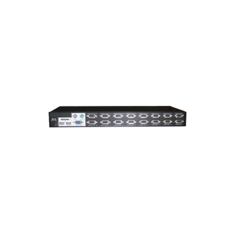 16-Port Rackmountable USB-PS/2 KVM Switch