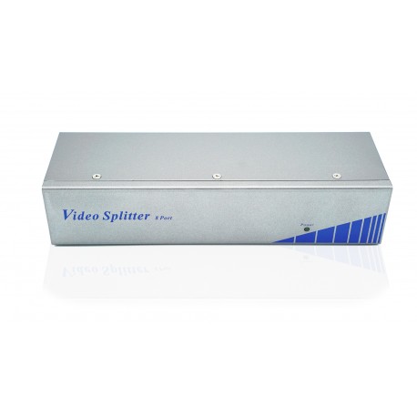 8-Port Video Splitter w/ Enhanced Video Bandwidth, Cascadable  