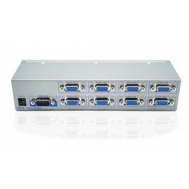 8-Port Video Splitter w/ Enhanced Video Bandwidth, Cascadable  