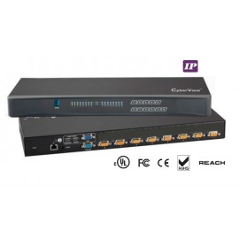 IP KVM Switch 8-port Combo DB-15 