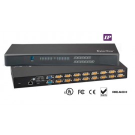 IP KVM Switch 16-port Combo DB-15 