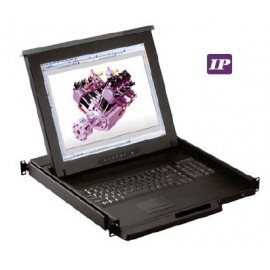 17" LCD Drawer  w/ 16-port  DB-15 IP KVM