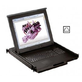 17" LCD KVM Drawer 8-port Cat6