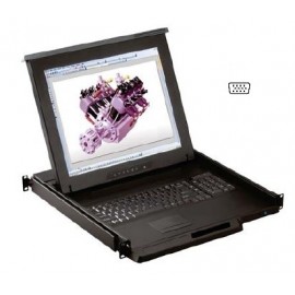 17" LCD Drawer  w/ 16-port  DB-15 KVM