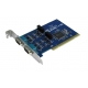 Industrial 2-port RS-422/485 Universal PCI Board with Surge & Isolation