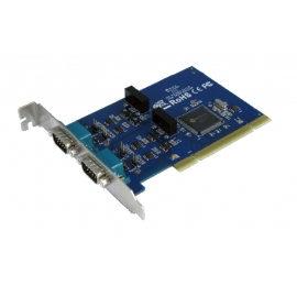 Industrial 2-port RS-422/485 Universal PCI Board with Surge & Isolation