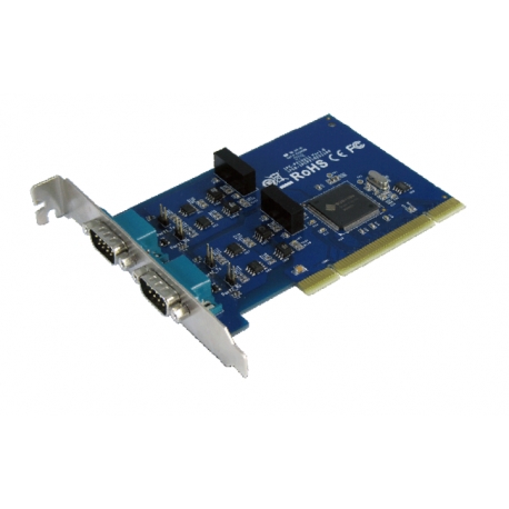 Industrial 2-port RS-422/485 Universal PCI Board with Surge & Isolation