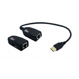 50m USB2.0 Extender via CAT5e/6 with Power Adaptor