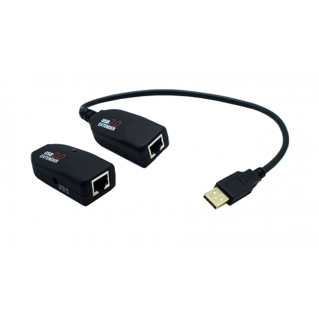 50m USB2.0 Extender via CAT5e/6 with Power Adaptor