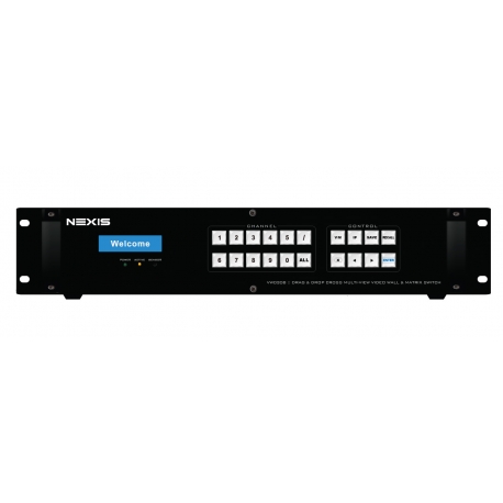 8 IN 8 OUT DRAG & DROP CROSS MULTI-VIEW VIDEO WALL & MATRIX SWITCH