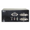 Dual Monitors DVI KVMR Extender Over LAN with Audio, Mic, RS232, USB Hub