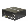 Dual Monitors DVI KVMR Extender Over LAN with Audio, Mic, RS232, USB Hub