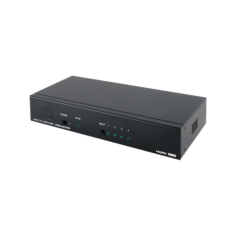 4 Input 1 Output Lossless stereo audio Switch Splitter source signal selection