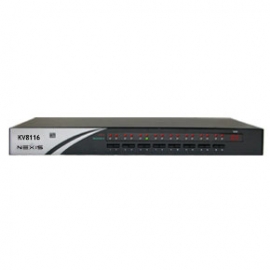 KVM Switch 16-Port Rackmountable USB-PS/2 KVM Switch w/ OSD, Daisy-Chainable