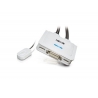 2-Port DVI USB Cable KVM Switch w/ Audio & Mic