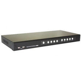 4 port Quad Screen DVI USB KVM switch