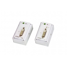 DVI/Audio Cat 5 Extender with MK Wall Plate