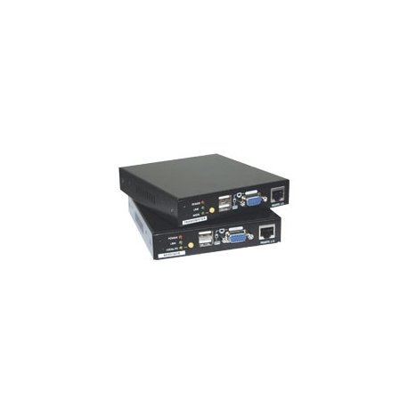CAT5 KVM Extender Switch w/ Local Console, Audio, Mic, & RS-232