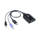 USB DisplayPort Virtual Media KVM Adapter Cable (Support Smart Card Reader and Audio De-Embedder)