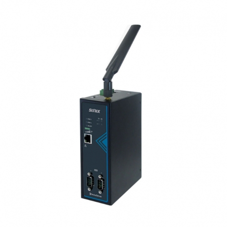 2-port RS-232/422/485 Industrial Serial Device Server with Surge & Isolation