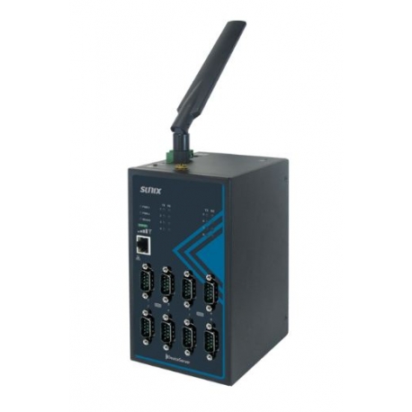 8-port RS-232/422/485 Industrial Serial Device Server