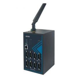 8-port RS-232/422/485 Industrial Serial Device Server with Surge & Isolation