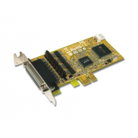 4-port RS-232 with Power Output & Cash Drawer interface & DC Jack Low Profile PCI Express Board