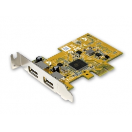 2-port USB 2.0 PCI Express Low Profile Add-On Card