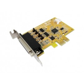 2-port RS-232 with Power Output & 1-port Parallel PCI Express Multi-I/O Low Profile Board