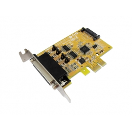 2-port RS-232 with Power Output & 1-port Parallel PCI Express Multi-I/O Low Profile Board