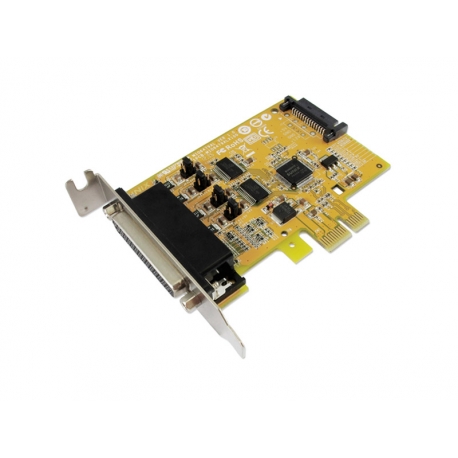 2-port RS-232 with Power Output & 1-port Parallel PCI Express Multi-I/O Low Profile Board