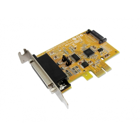 1-port RS-232 with Power Output & 1-port Parallel PCI Express Multi-I/O Low Profile Board