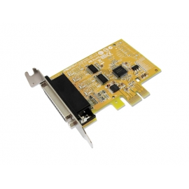 2-port RS-232 & 1-port Parallel PCI Express Low Profile Multi-I/O Board