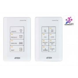 ATEN Control System - 8-button Meeting Room Control Pad (US, 1 Gang)