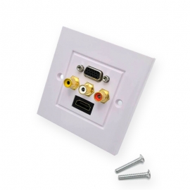 HDMI ( L type ) , VGA , AV (RCA) WALL PLATE