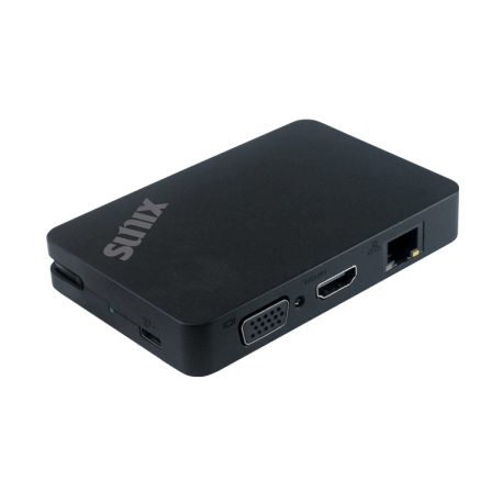 USB-C Portable Mini Dock Plus Power with USB 3.0 / Gigabit Ethernet / VGA / HDMI / Power Delivery2.0