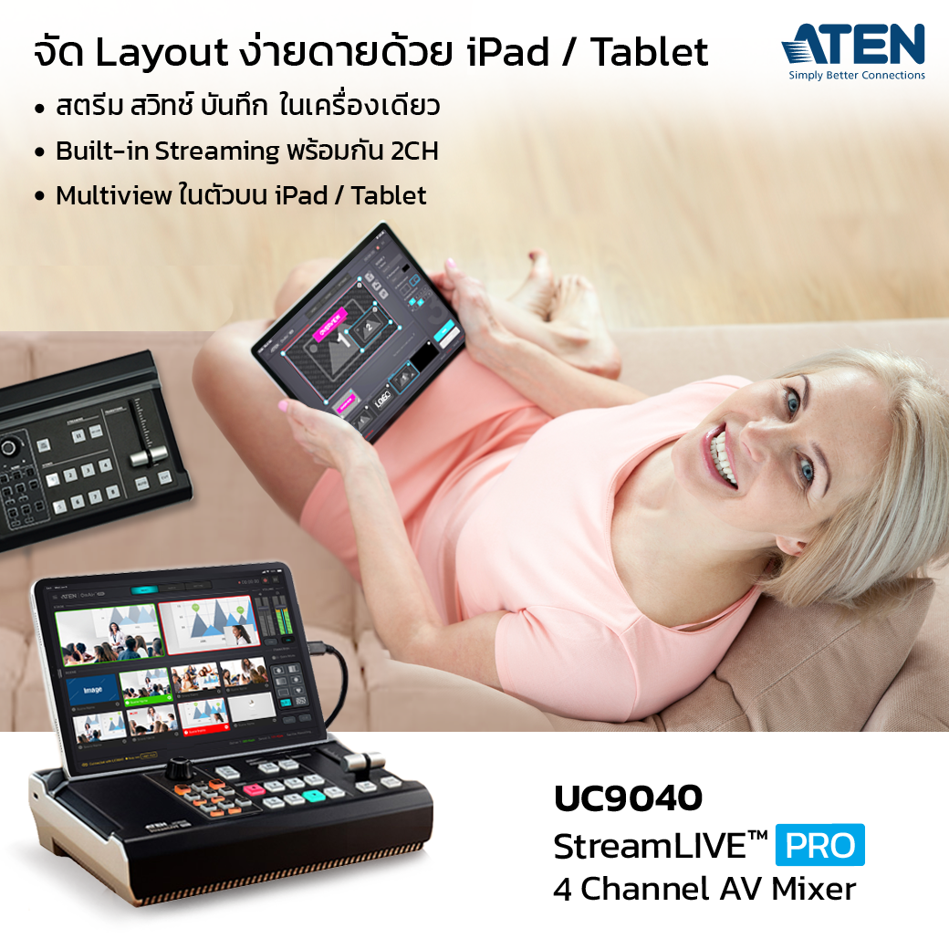 UC9040 อุปกรณ์ All-in-One สำหรับ Smart Classroom, ห้องเรียน Hybrid