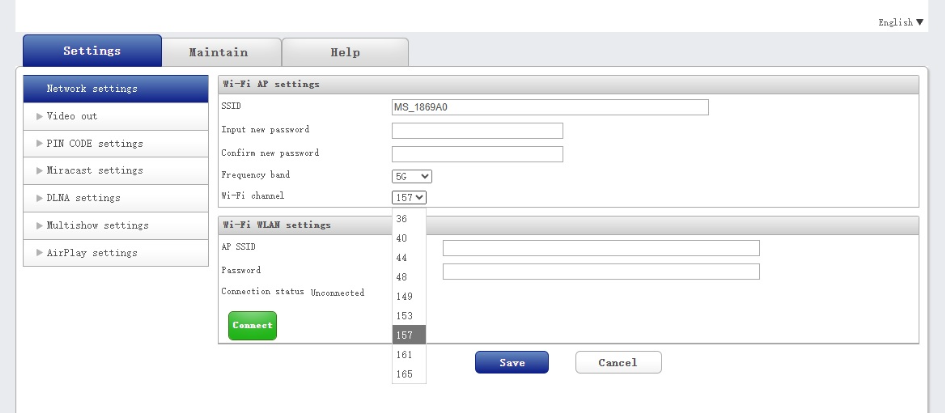 ตั้งค่า Wi-Fi Channel บน MS-042